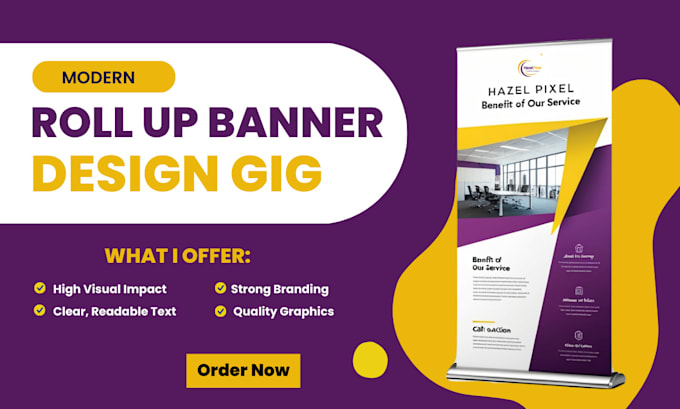 Gig Preview - Do roll up banner retractable banner billboard and  pull up banner