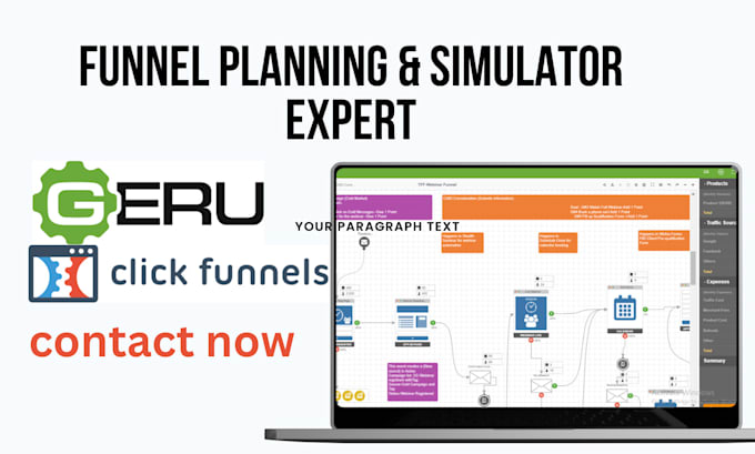 Gig Preview - Clickfunnels sales funnel, clickfunnels landing page, sales funnel website geru