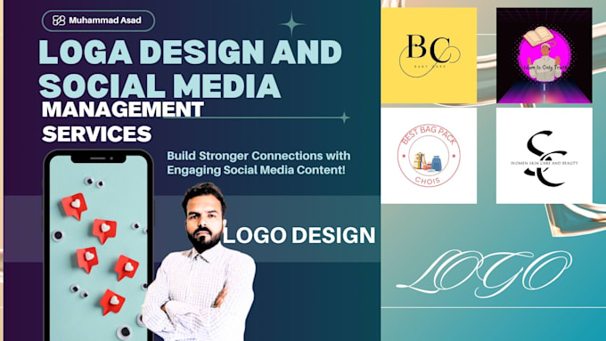 Gig Preview - Design your logo and  social media management