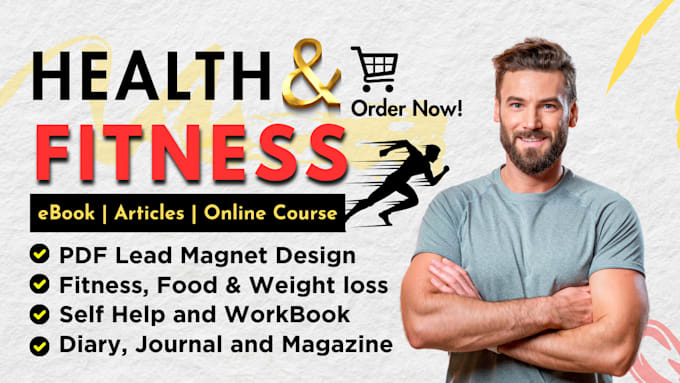 Gig Preview - Write health, fitness, nutrition and medical ebook or journal, workbook for kdp