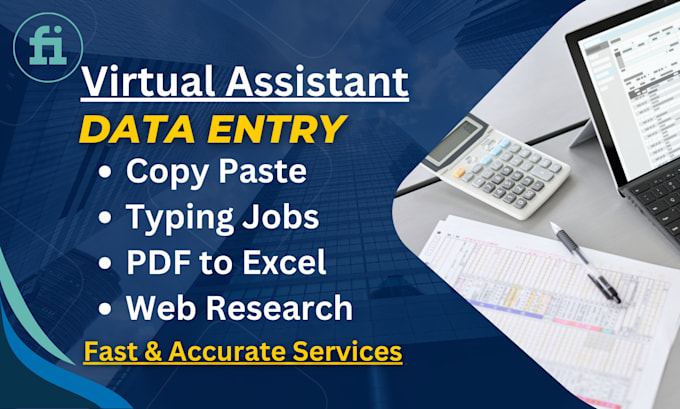 Gig Preview - Provide expert data entry, web research, PDF to excel and fast typing services