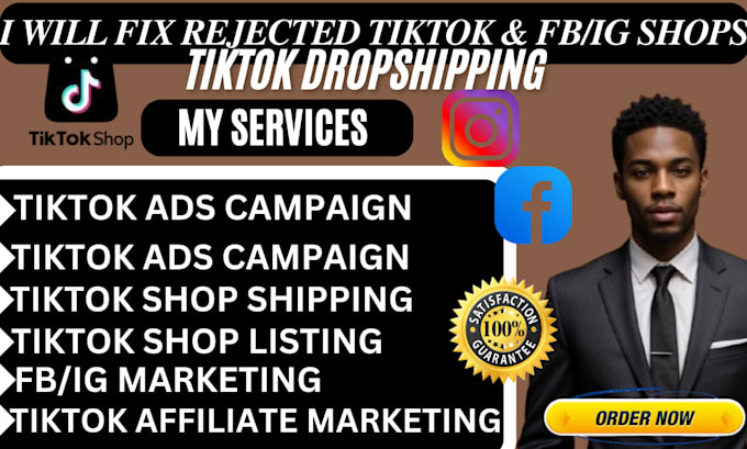 Bestseller - fix, setup tikok shop, instagram shop, facebook shop and shopify marketing