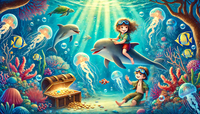 Gig Preview - Create stunning children book illustrations ,book cover