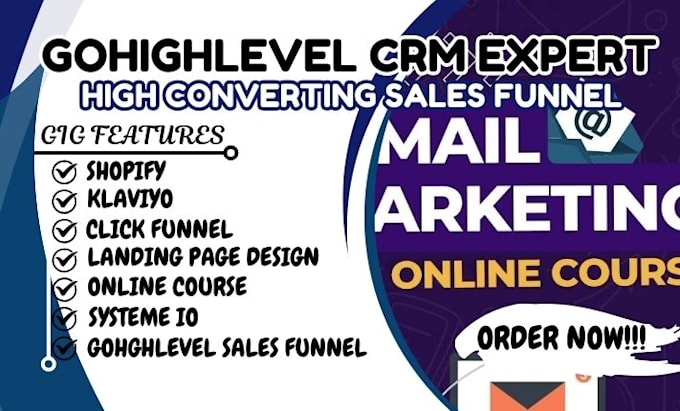 Gig Preview - Create high converting gohighlevel sales funnel, landing page for your business