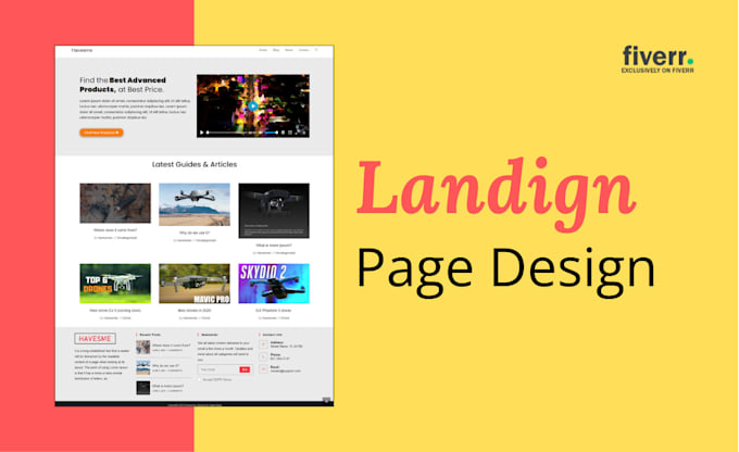 Gig Preview - Design wordpress landing page and customize your wordpress website