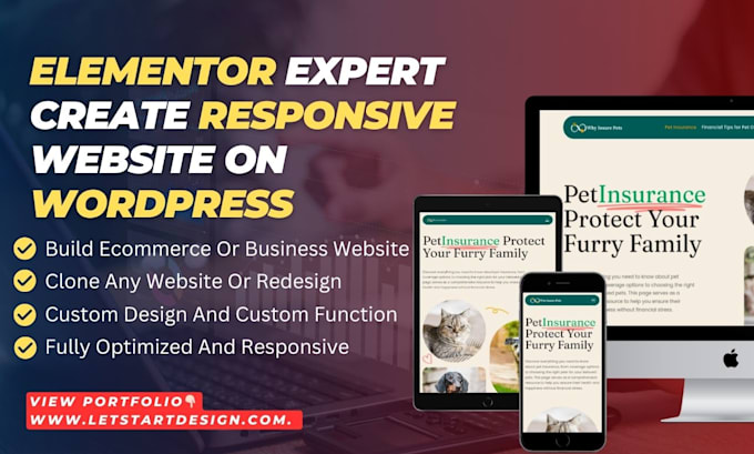 Bestseller - create, redesign, or clone a wordpress website with elementor pro