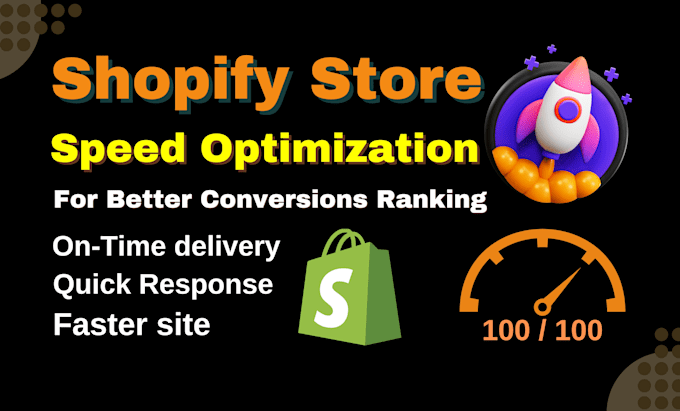 Bestseller - do shopify speed optimization to increase up pagespeed gtmetrix store speed