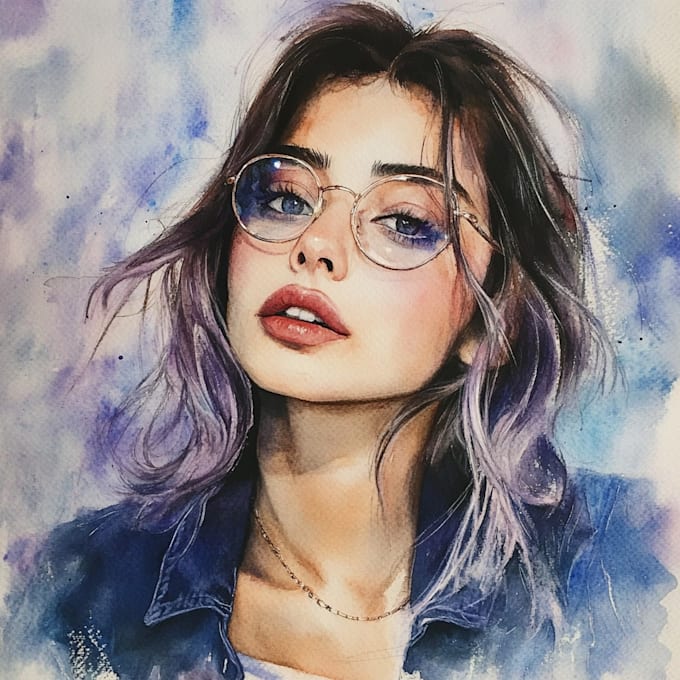 Bestseller - desing a watercolor portrait or illustration