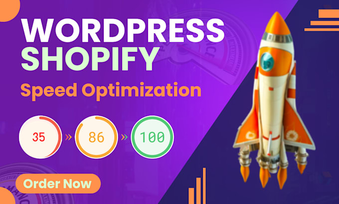 Gig Preview - Optimize wordpress or shopify website speed for pagespeed insights gtmetrix