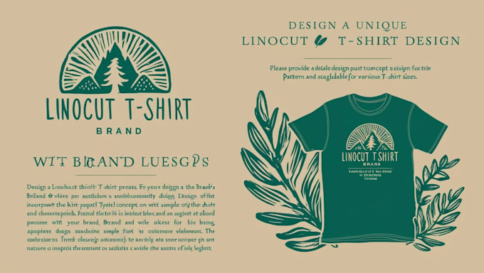 Bestseller - create linocut tshirt design for brands