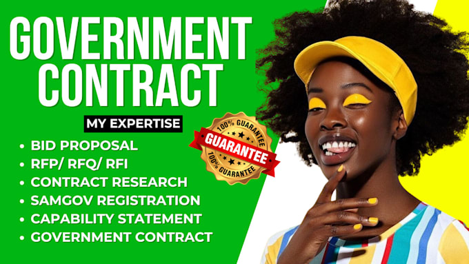 Gig Preview - Write government contract proposal bid proposal rfp rfq