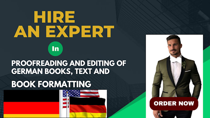 Gig Preview - Offer proofreading, editing, and enhancement of your german or english texts