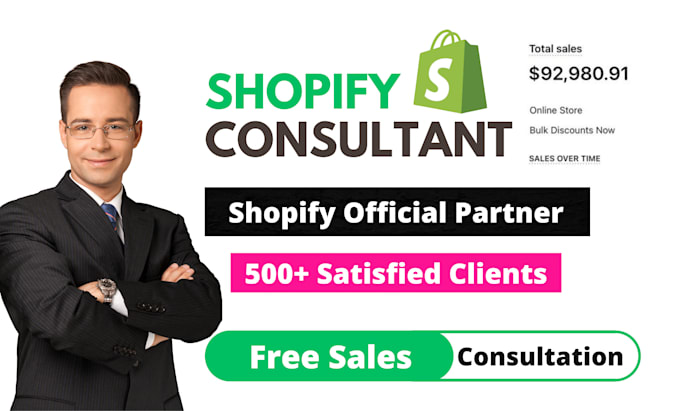 Gig Preview - Be your shopify consultant, mentor, tutor and  coach