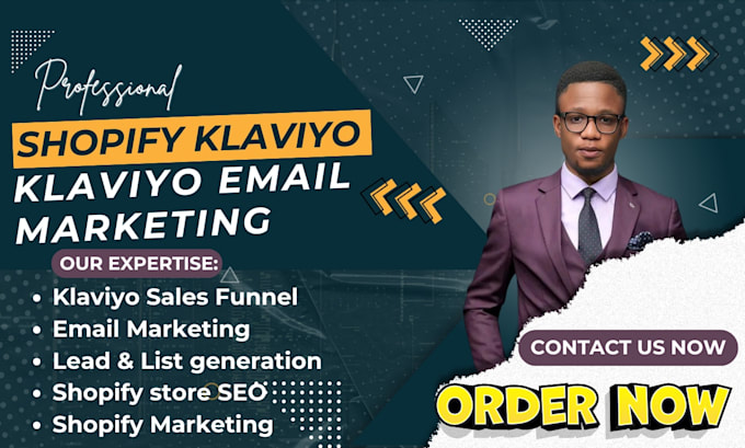 Gig Preview - Klaviyo email marketing, klaviyo flows, klaviyo sales funnel, shopify marketing