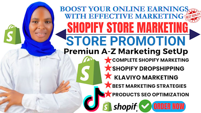 Gig Preview - Shopify sales closer, shopify marketing, shopify sales funnel, shopify promotion