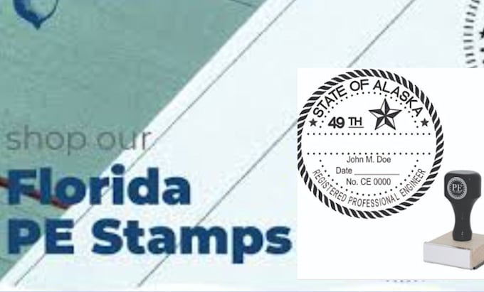 Gig Preview - Be your fl civil engineering, florida stamp and fl pe stamp