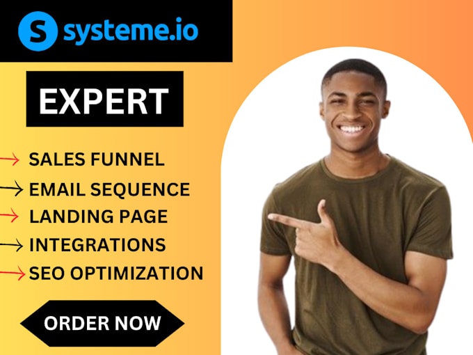 Gig Preview - Design systeme io sales funnel landing page systeme clicksfunnel gohighlevel