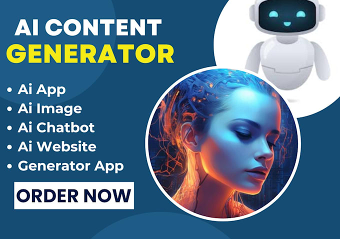 Gig Preview - Build ai website trading bot midjourney ai content ai image generator ai app ai