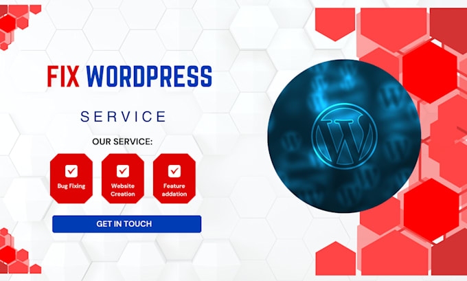 Gig Preview - Fix any wordpress website issues quickly and professionally