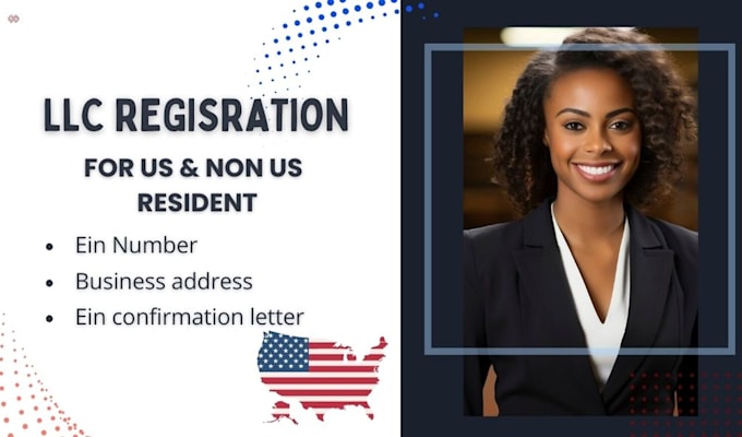 Gig Preview - Do llc registration in USA for non residents with ein