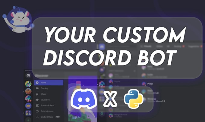 Gig Preview - Create a custom discord bot in python for you