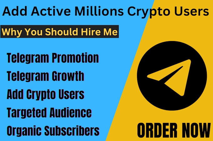 Gig Preview - Add millions crypto telegram subscribers to group or channel, active users