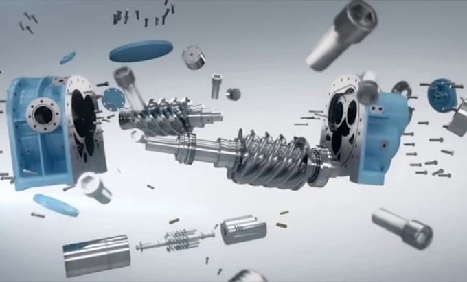 Gig Preview - Create 3d industrial animation 3d product video motion graphics mechanical