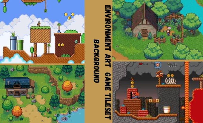 Gig Preview - Create environment art for your video game, tileset, background, assets