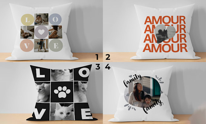 Gig Preview - Do collage on a pillow or other printing products with your photos