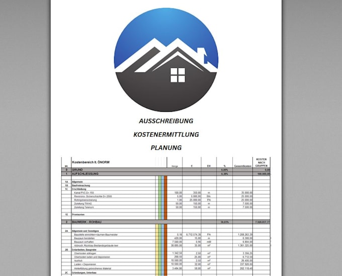 Bestseller - professional cost estimation for your project