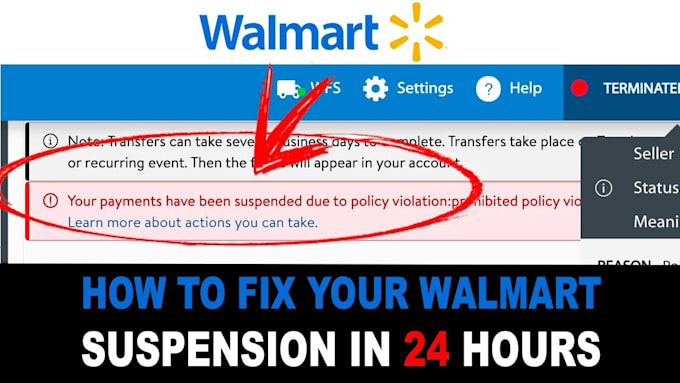 Gig Preview - Craft your walmart suspension appeal letter and plan of action