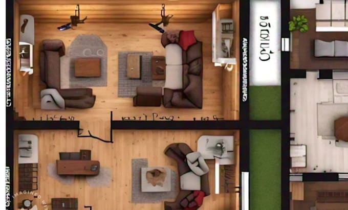 Gig Preview - Custom barndominium and pole barn house floor plans 2d or 3d drawing