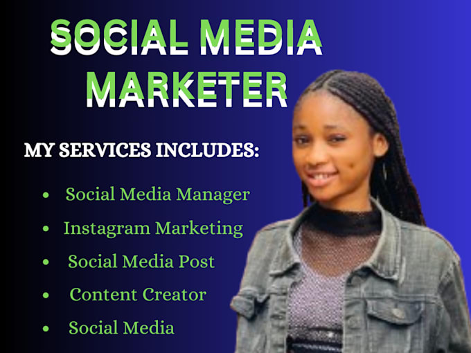 Gig Preview - Be your social media marketing manager