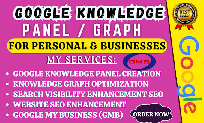 Gig Preview - Create a professional verified google knowledge panel for business and personal