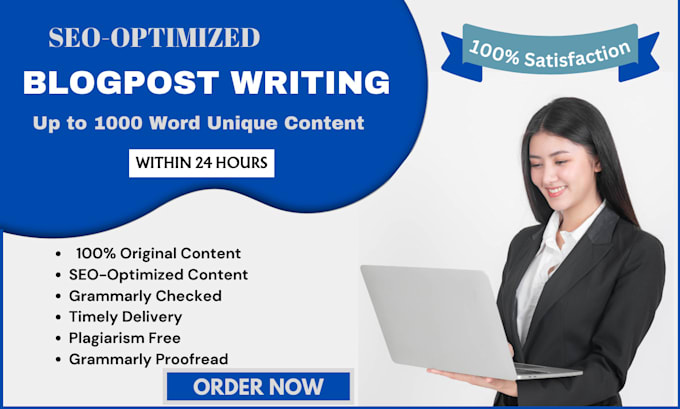 Bestseller - write SEO optimized blog posts to boost your brand