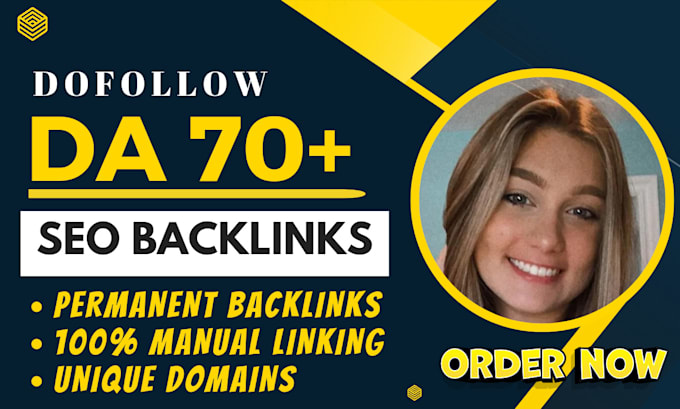 Gig Preview - Do high da backlinks white hat seo link building google top ranking