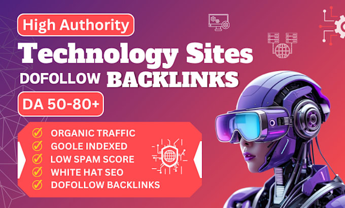 Gig Preview - Do guest post on high da technology sites with authority backlinks