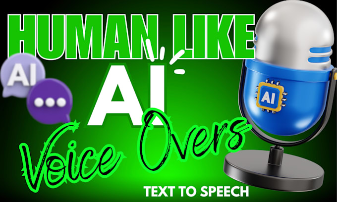 Gig Preview - Do human like text to voice ai voice overs for any purpose