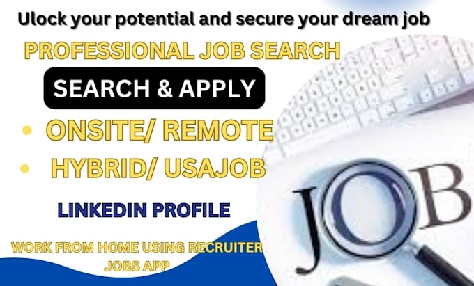 Gig Preview - Search and apply for remote jobs, onsite jobs or any job application