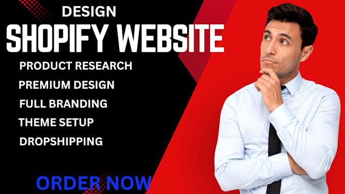 Gig Preview - Create profitable shopify website or shopify store design