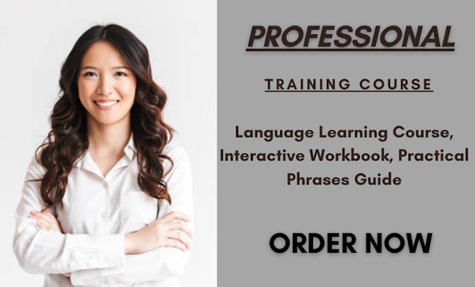 Gig Preview - Develop language learning course, interactive workbook, practical phrases guide