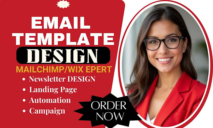 Gig Preview - Setup mailchimp email template newsletter design email campaign automation