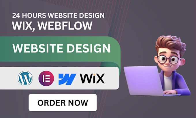 Gig Preview - Do figma to webflow 3d animated website redesign wix website webflow design