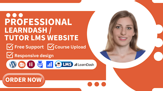 Gig Preview - Design responsive wordpress lms website using learndash, tutor lms