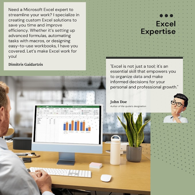 Bestseller - be your microsoft excel data analyst and expert