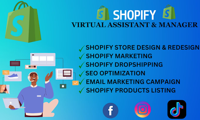 Gig Preview - Boost shopify sales marketing seo virtual assistant speed optimization