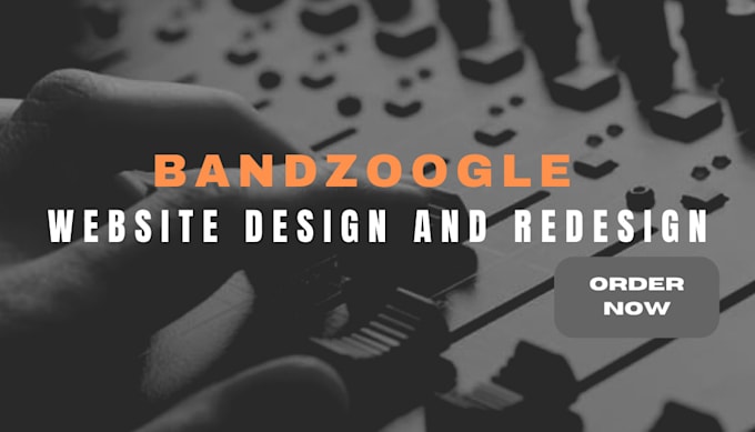 Gig Preview - Buid an attractive bandzoogle website, design bandzoogle website and store