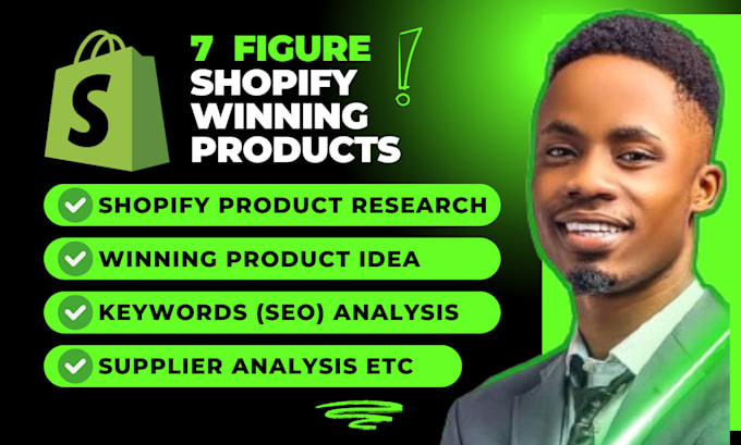 Gig Preview - Do dropshipping product research to find shopify winning products