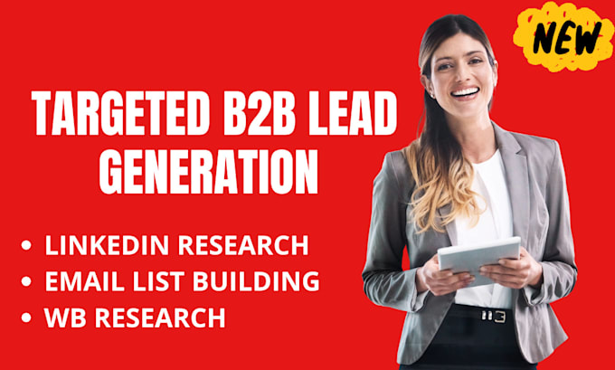 Gig Preview - Do b2b lead generation for any industry