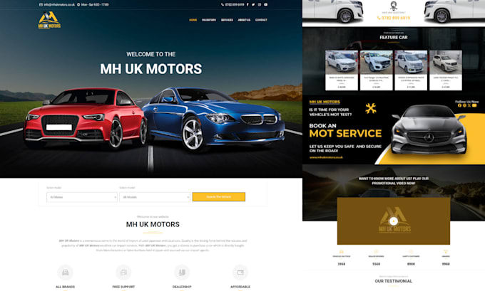 Gig Preview - Build a modern car detailing website, auto detailing website, car wash website